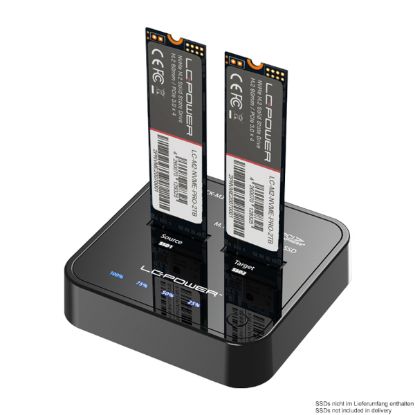 Slika HDD Docking station USB 3.2 Gen 2x1 Type-C - LC-Power 2x m.2 NvME