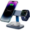 Slika CANYON Wireless Charging Station Hexagon 310 3in1 DarkGrey/Blue