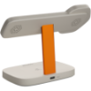 Slika CANYON Wireless Charging Station Hexagon 310 3in1 LightGrey/Orange