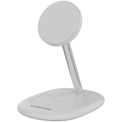 Slika CANYON wireless charger WCS-205 15W Qi2 2in1 White
