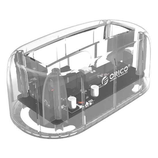 Slika HDD Docking station USB 3.1 Gen2 Type-C - Orico 3.5" SATA HDD, prozirna