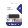 Slika USB 2.0 Flash Memory Drive  32GB Verbatim Store'n'Go Slider, crni, 98697