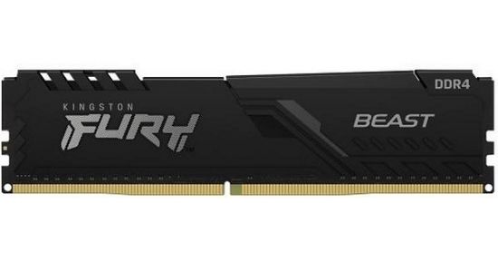Slika DIMM DDR4  8 GB 3200 MHz Kingston FURY Beast Black, KF432C16BB/8