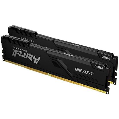 Slika DIMM DDR4  8 GB x2 Kit 3200 MHz Kingston FURY Beast Black, KF432C16BBK2/16