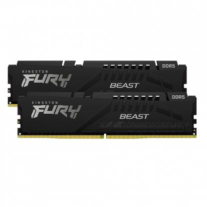 Slika DIMM DDR4 32 GB x2 Kit 5600 MHz Kingston FURY Beast, KF556C40BBK2-64