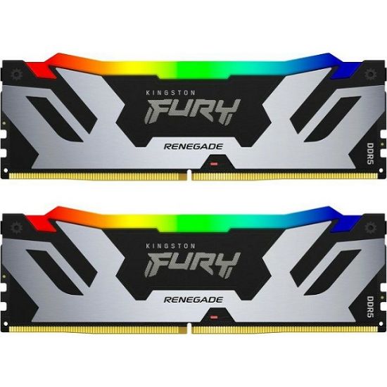 Slika DIMM DDR5 16 GB x2 Kit 6400 MHz Kingston FURY Renegade RGB, KF564C32RSAK2-32