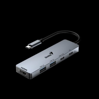 Slika USB Hub 3.0 2+2-port Genius UH-500, 5-u-1 + HDMI, Type C