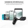 Slika USB auto punjač UGREEN 24W, 2×USB-A, crni