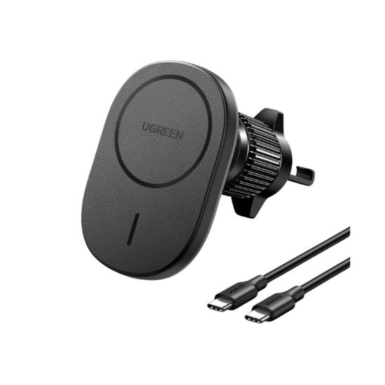 Slika USB auto punjač bežični UGREEN MagSafe 15W, USB-C, crni