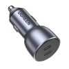 Slika USB auto punjač UGREEN 36W, 2×USB-C, PD3.0/QC3.0, sivi