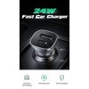 Slika USB auto punjač UGREEN 30W, USB-C+USB-A, PD3.0/QC3.0, sivi