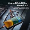 Slika USB auto punjač UGREEN 52.5W, USB-C+USB-A, PD3.0/QC3.0, sivi