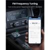Slika USB auto FM transmiter i punjač UGREEN LED zaslon, BT, TF 128 GB, USB-C, 2x USB, Quick charge 3.0, crni