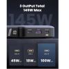 Slika Power bank UGREEN, 25.000mAh, 145W brzo punjenje, 2×USB-C+1×USB-A, PD 3.0+QC 3.0, srebrni