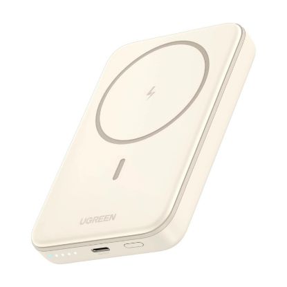 Slika Power bank UGREEN, 10.000 mAh, bežično punjenje do 15W, USB-C, Power Delivery do 20W, bijeli