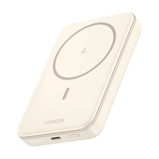 Slika Power bank UGREEN, 10.000 mAh, bežično punjenje do 15W, USB-C, Power Delivery do 20W, bijeli