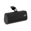 Slika Power bank Silicon QD50, 5000mAh, 20W, integrated Type C connector+Type C port, QC3.0+PD, crni
