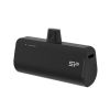 Slika Power bank Silicon QD50, 5000mAh, 20W, integrated Type C connector+Type C port, QC3.0+PD, crni