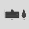 Slika Power bank Silicon QD50, 5000mAh, 20W, integrated Type C connector+Type C port, QC3.0+PD, crni