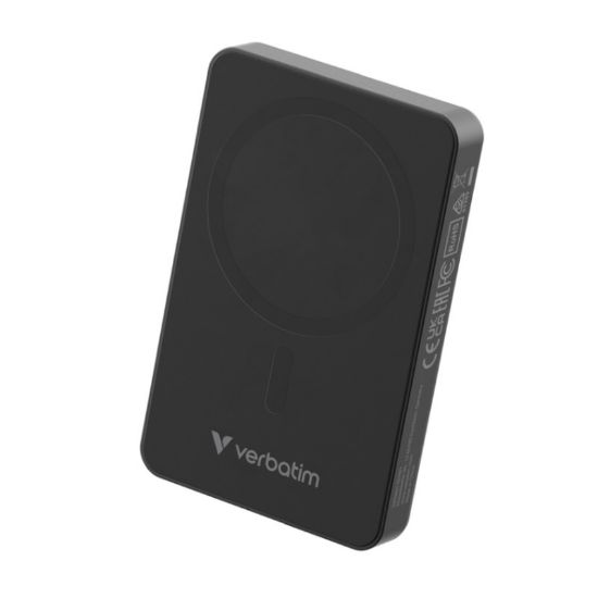 Slika Power bank Verbatim Charge 'n' Go Essentials, 10000mAh, Magnetic Wireless 15/20W, crni