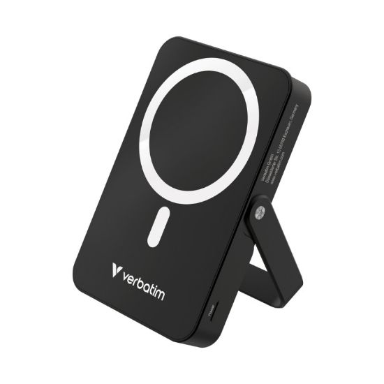 Slika Power bank Verbatim Charge ‘n’ Go, 10000mAh, with Stand Magnetic Wireless 15/20W, crni