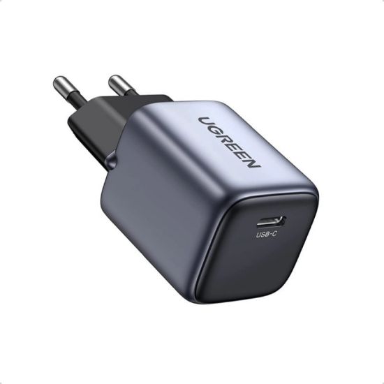 Slika USB punjač zidni UGREEN 30W, USB-C, PD3.0/QC4.0+, sivi
