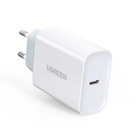 Slika USB punjač zidni UGREEN 30W, USB-C, PD3.0/QC4.0+, bijeli
