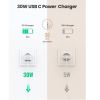 Slika USB punjač zidni UGREEN 30W, USB-C, PD3.0/QC4.0+, bijeli