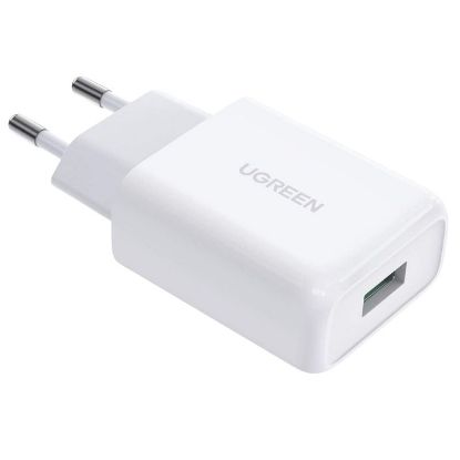 Slika USB punjač zidni UGREEN 18W, USB-A, QC3.0, bijeli