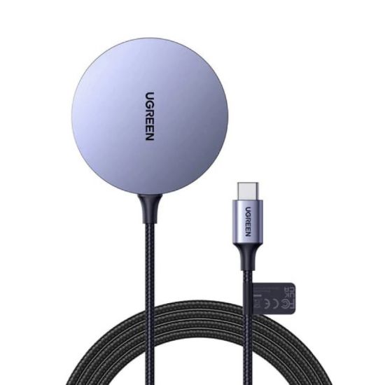 Slika UGREEN bežični magnetski punjač 15W, sivi