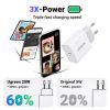 Slika USB punjač zidni UGREEN 20W, USB-C, PD3.0/QC4.0+, bijeli