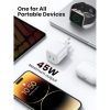 Slika USB punjač zidni UGREEN Nexode Mini 45W, 2xUSB-C, GaN II Tech, QC 4.0, PD3.0, bijeli