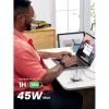 Slika USB punjač zidni UGREEN Nexode Mini 45W, 2xUSB-C, GaN II Tech, QC 4.0, PD3.0, bijeli