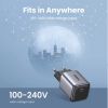 Slika USB punjač zidni UGREEN Nexode Mini 20W, USB-C, GaN II Tech, PD3.0, QC4+, crni