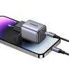 Slika USB punjač zidni UGREEN Nexode Mini 20W, USB-C, GaN II Tech, PD3.0, QC4+, crni