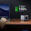 Slika USB punjač zidni UGREEN DigiNest Cube, 65W, 3x ŠUKO, 2x USB-C, 2x USB-A, 1.8m, crno sivi