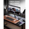 Slika USB punjač zidni UGREEN DigiNest Cube, 65W, 3x ŠUKO, 2x USB-C, 2x USB-A, 1.8m, crno sivi
