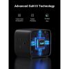 Slika USB punjač zidni UGREEN DigiNest Cube, 65W, 3x ŠUKO, 2x USB-C, 2x USB-A, 1.8m, crno sivi