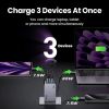 Slika USB punjač zidni UGREEN Nexode Pro Mini FC, 100W, 2x USB-C, USB-A, USB-C kabel, GaN, sivi