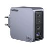 Slika USB punjač zidni UGREEN Nexode Pro, 160W, 3x USB-C, USB-A, USB-C kabel, GaN, sivi