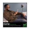 Slika USB punjač zidni UGREEN Nexode Pro, 65W, 2x USB-C, USB-A, USB-C kabel, GaN, sivi