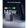 Slika USB punjač zidni UGREEN 300W Nexode GaN II Tech, 4xUSB-C, 1xUSB-A, PD, sivi