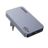 Slika USB punjač zidni UGREEN Ultra-Slim Nexode Pro 65W, 2x USB-C, USB-A, GaNInfinity, sivi