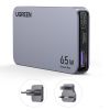 Slika USB punjač zidni UGREEN Ultra-Slim Nexode Pro 65W, 2x USB-C, USB-A, GaNInfinity, sivi