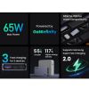Slika USB punjač zidni UGREEN Ultra-Slim Nexode Pro 65W, 2x USB-C, USB-A, GaNInfinity, sivi