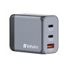 Slika USB punjač zidni Verbatim GNC-65 GaN 65W 2×USB-C/1×USB-A
