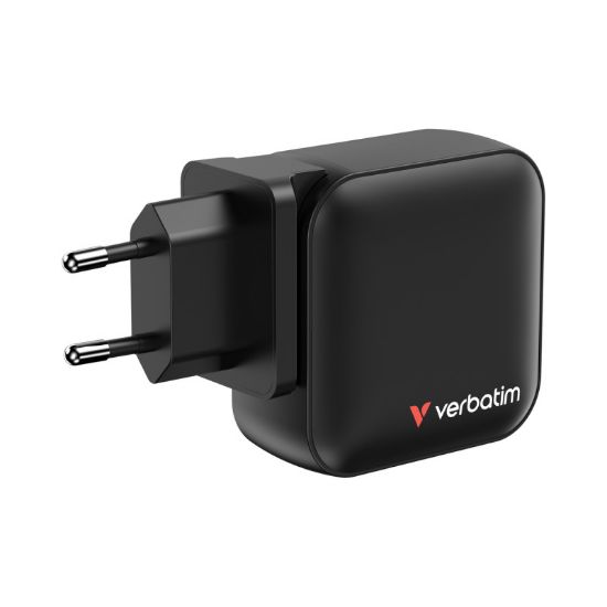 Slika USB punjač zidni Verbatim Mini GaN 100 W, PD, QC 3.0, 3xUSB-C, 1 x USB-A