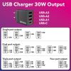 Slika USB punjač zidni Verbatim 30W, 3xUSB-A/1xUSB-C