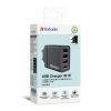 Slika USB punjač zidni Verbatim 30W, 3xUSB-A/1xUSB-C