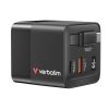 Slika USB punjač zidni Verbatim GaN 65W s USB-C kabelom na uvlačenje, PD, QC 3.0, 1xUSB-C, 1xUSB-A